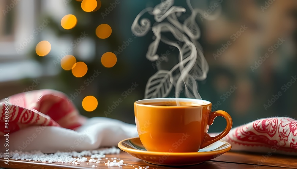 Fototapeta premium cup of tea and cookies