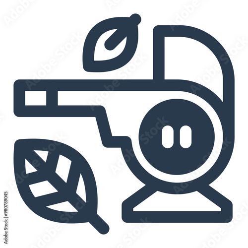 Autumn Leaf Blower Icon