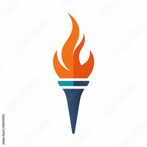 illustration of a burning match