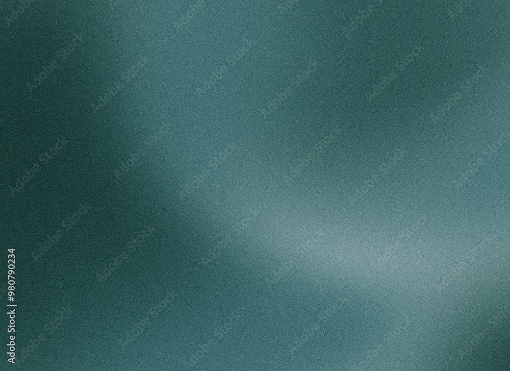 Fototapeta premium Smooth teal gradient noise texture with soft transitions and a minimalistic, abstract background