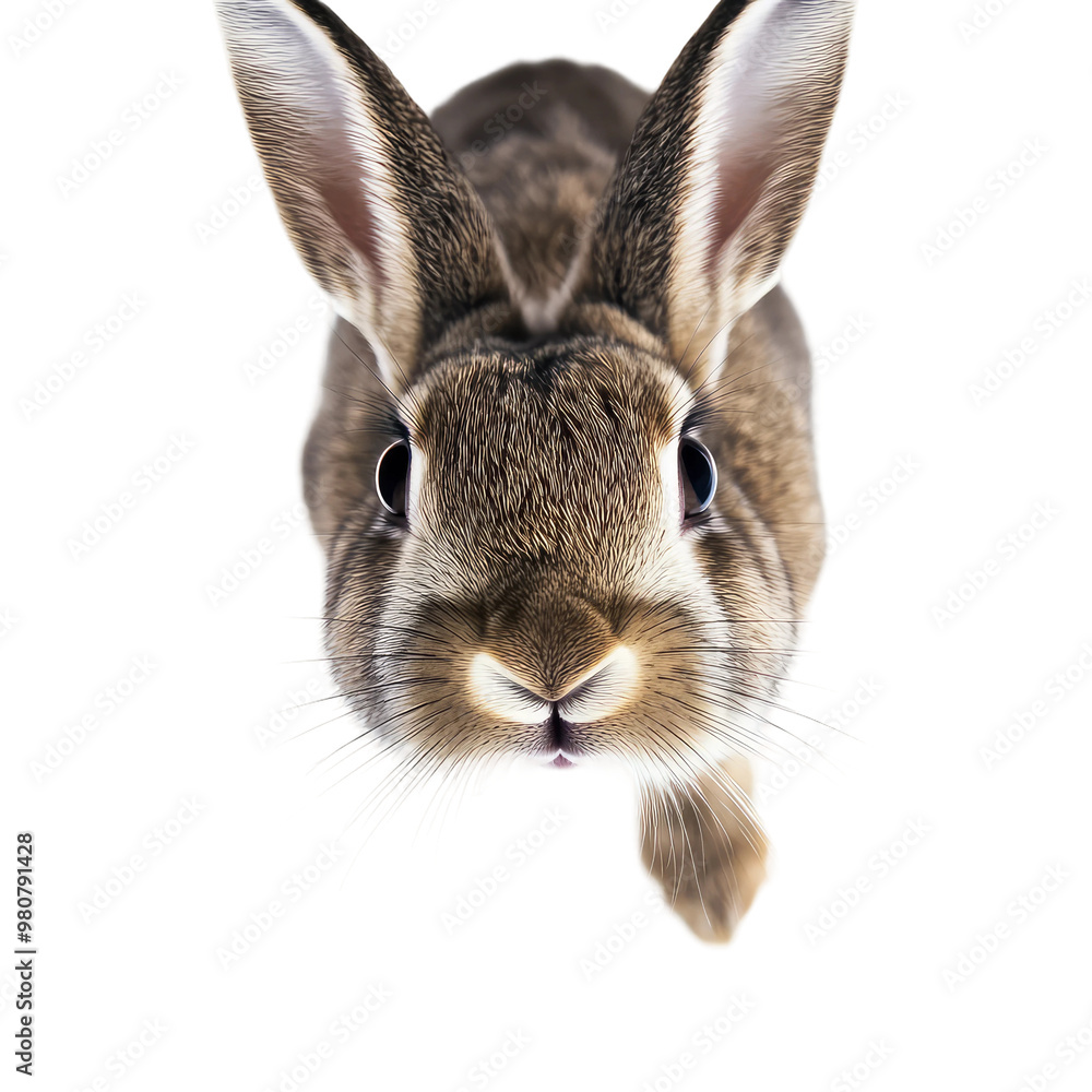 Obraz premium Cute bunny looking up