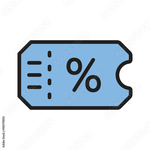 Save more with this discount coupon icon for special offers