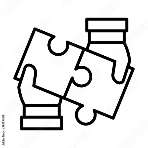 Collaboration line icon