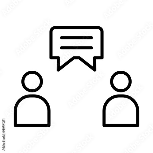 Internal Communication line icon