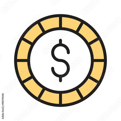 Ready to use icon, represent money, savings and financial transactions