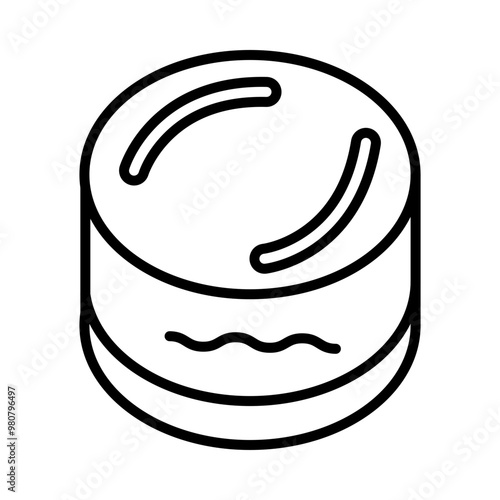 Cheesecake line icon