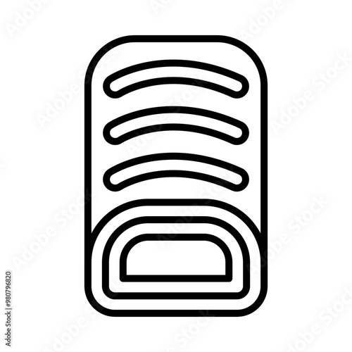 Swiss Roll line icon