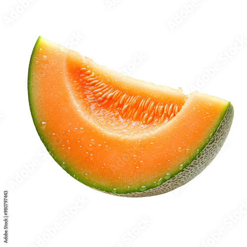 Sweet cantaloupe slice