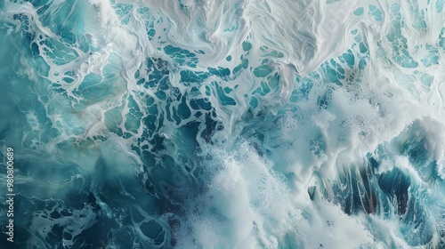 Wallpaper Mural Abstract Ocean Foam Torontodigital.ca