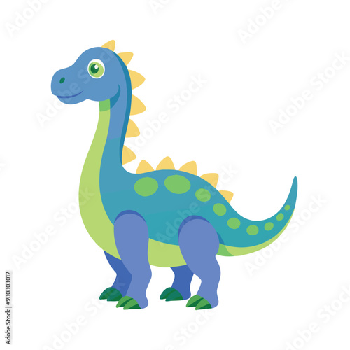 Dinosaur fossil vector.