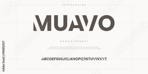 Modern abstract digital alphabet font. Minimal technology typography, Creative urban sport fashion futuristic font and with numbers. vector illustration