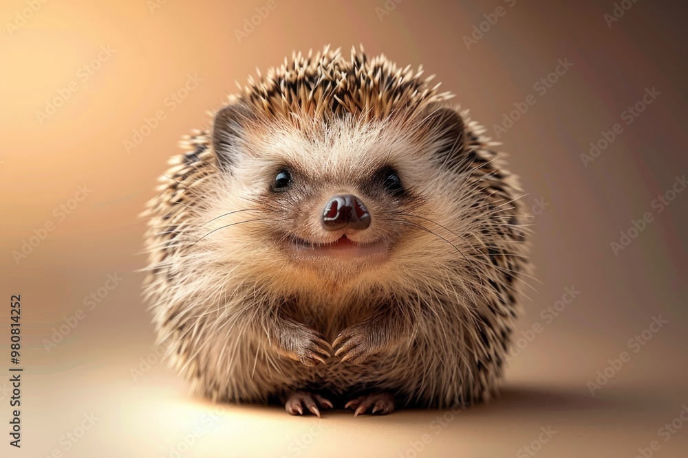Adorable Smiling Hedgehog with Heart Shaped Tongue Adorable Smiling Hedgehog with Heart Shaped Tongue