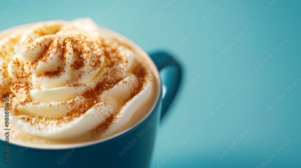 Warm enjoyment of spiced cream coffee Warm enjoyment of spiced cream coffee