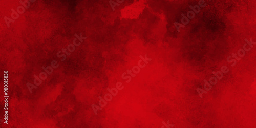 Red abstract grunge watercolor vector background,Beautiful stylist modern red texture background with smoke,Old vintage retro red background texture. poster and cover,