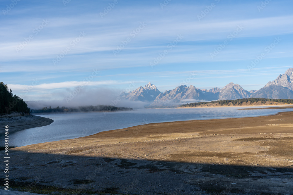 A stunning view of the Teton mountain range in Grand Teton National Park, WY. A stunning view of the Teton mountain range in Grand Teton National Park, WY.