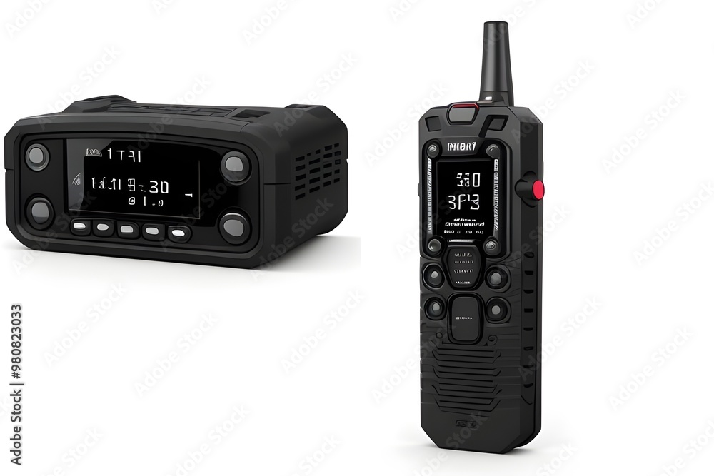 Walkie Talkie Isolated on White Background Walkie Talkie Isolated on White Background