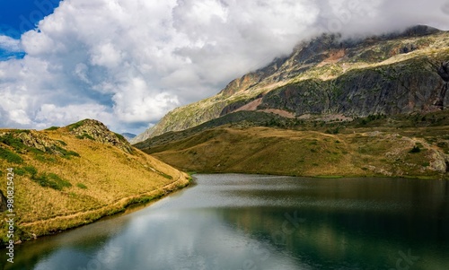 lake Noir in the mountains, French Alps