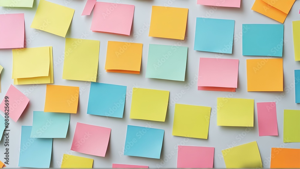 Collection of sticky note illustrations Collection of sticky note illustrations
