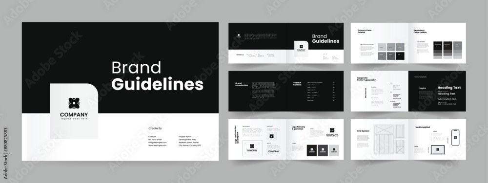 brand guidelines presentation template design brand guidelines presentation template design