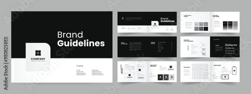 brand guidelines presentation template design