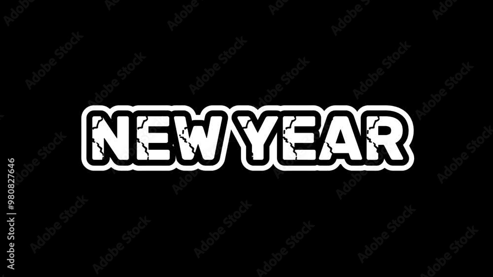 new year text effect motion new year text effect motion