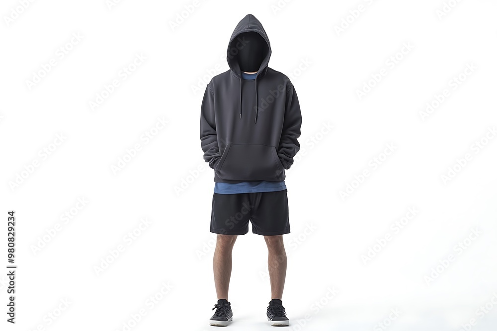 black sweatshirt with iron zipper with hoodie and vintage heather navy t-shirt isolated on white background.sporty style black sweatshirt with iron zipper with hoodie and vintage heather navy t-shirt isolated on white background.sporty style