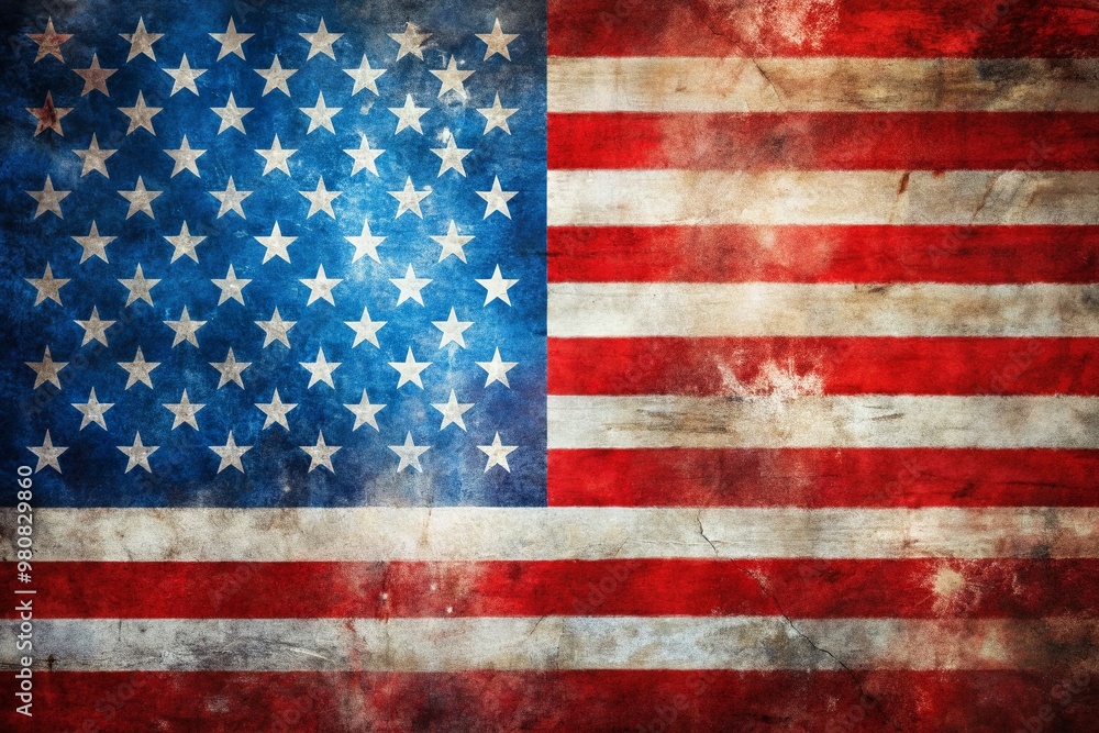 Vibrant splashes of red, white, and blue colors blend in an abstract representation of the American flag, exuding modernity, artistry, and patriotism in a stylized visual tribute. Vibrant splashes of red, white, and blue colors blend in an abstract representation of the American flag, exuding modernity, artistry, and patriotism in a stylized visual tribute.
