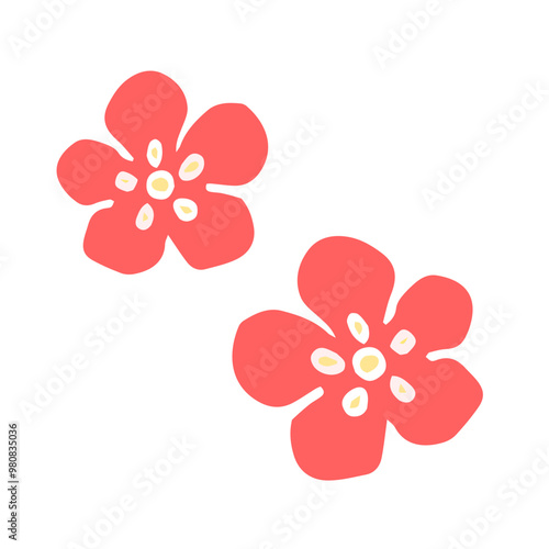 梅の花の飾り生麩