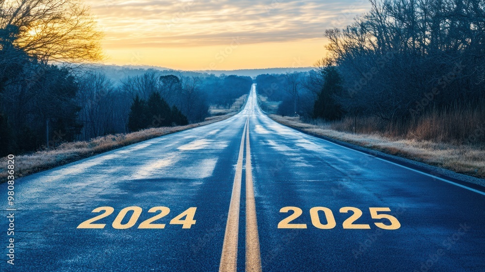 547 timeline 2024 2025 royalty-free images, stock... Long, straight road with 2024 and 2025 marked on it. Stock Photo ...
