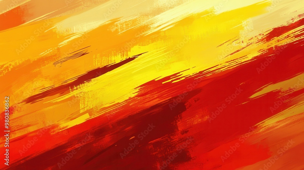 Vibrant Abstract Painting in Warm Tones Vibrant Abstract Painting in Warm Tones