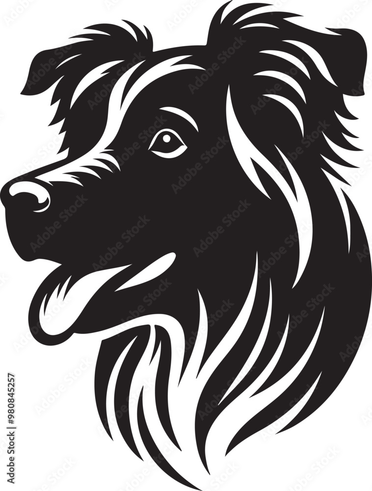 Obraz premium Dog Head Illustration