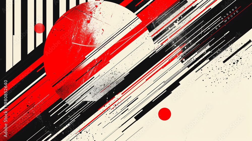 Vivid lines and shapes converge in an energetic display of color and motion Vivid lines and shapes converge in an energetic display of color and motion