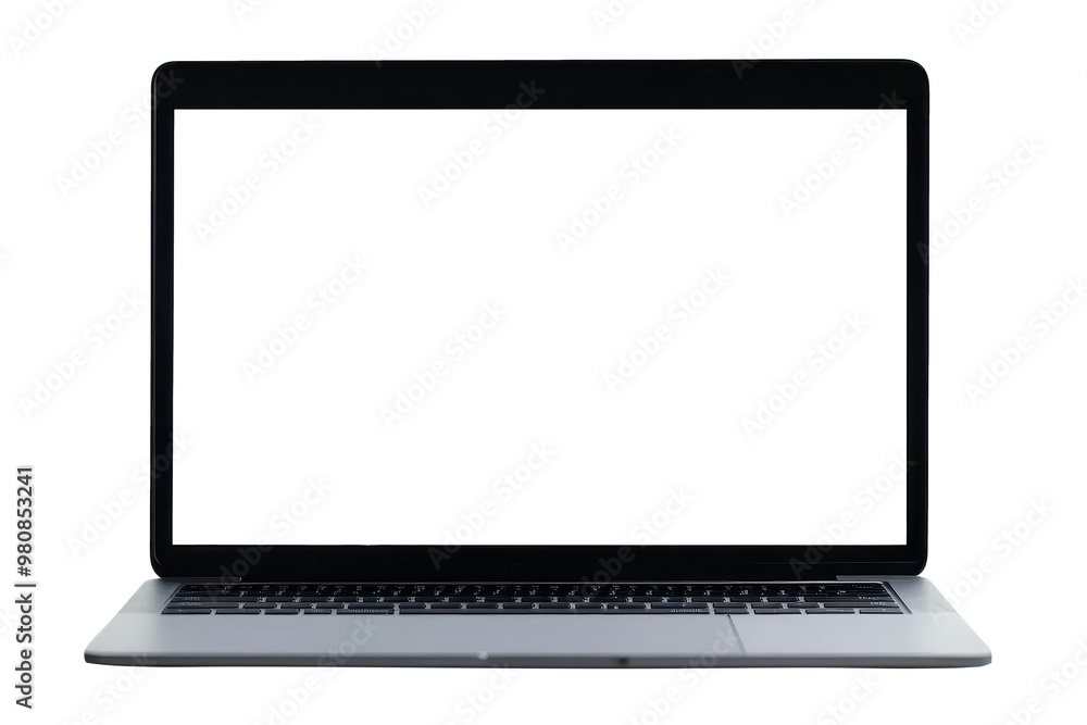 A sleek, modern laptop rests on a transparent surface ready for creative projects and digital exploration during a bright workday A sleek, modern laptop rests on a transparent surface ready for creative projects and digital exploration during a bright workday