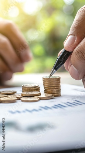 Obraz na płótnie A financial advisor explaining loan conditions to a business owner, using charts and visual aids w salonie
