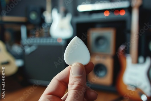 Guitar Plectrum mockup plectrum guitar medication.