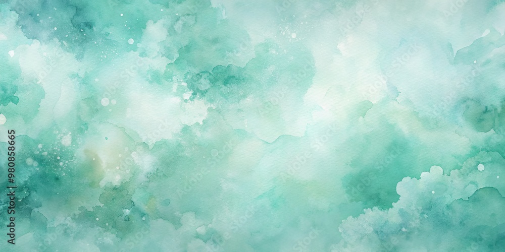 Serene mint green watercolor abstract background gently flows with soft hues, evoking tranquil feelings, artistic depth, and calming emotions in a soothing visual escape. Serene mint green watercolor abstract background gently flows with soft hues, evoking tranquil feelings, artistic depth, and calming emotions in a soothing visual escape.