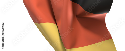 The German flag waving prou...