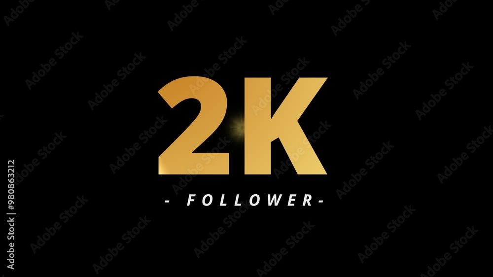 2k Follower Golden Text And Fire Work Animation 2k Follower Golden Text And Fire Work Animation