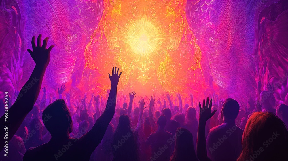 Experience the Thrill: Captivating Concert Audience Poster Perfect for Sports Interiors, Celebrating the Vibrant Community of Music Lovers in Excitement! Experience the Thrill: Captivating Concert Audience Poster Perfect for Sports Interiors, Celebrating the Vibrant Community of Music Lovers in Excitement!