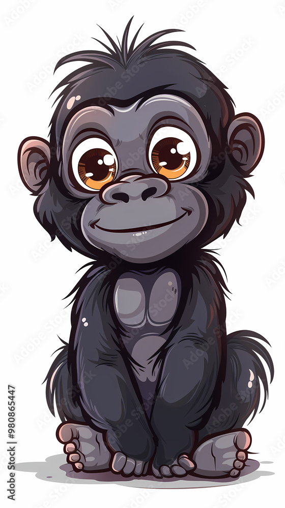 Fototapeta premium gorilla catoon cute vector image