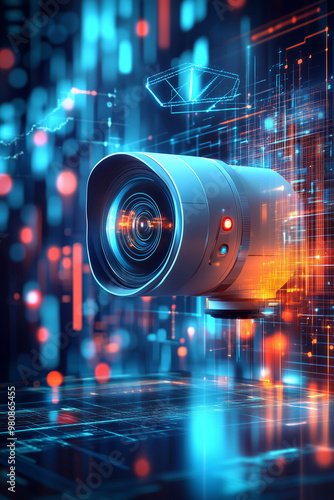 ai camera with new software, working with artificial intelligence