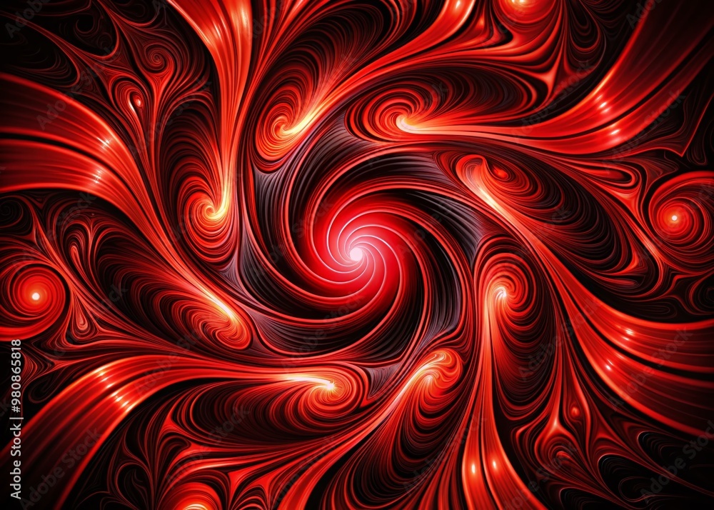 Dynamic abstract design featuring bold red swirling patterns and geometric shapes contrasted against a dramatic black Dynamic abstract design featuring bold red swirling patterns and geometric shapes contrasted against a dramatic black