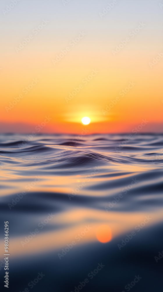 Sunset over calm ocean waves hd phone wallpaper Sunset over calm ocean waves hd phone wallpaper