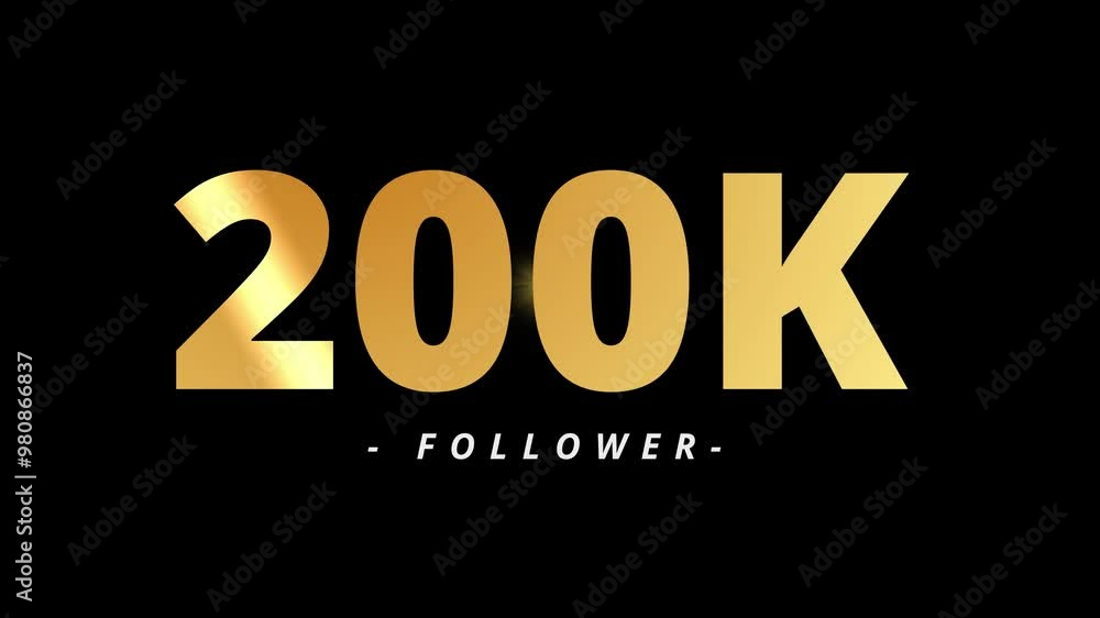 200k Follower Golden Text And Fire Work Animation 200k Follower Golden Text And Fire Work Animation