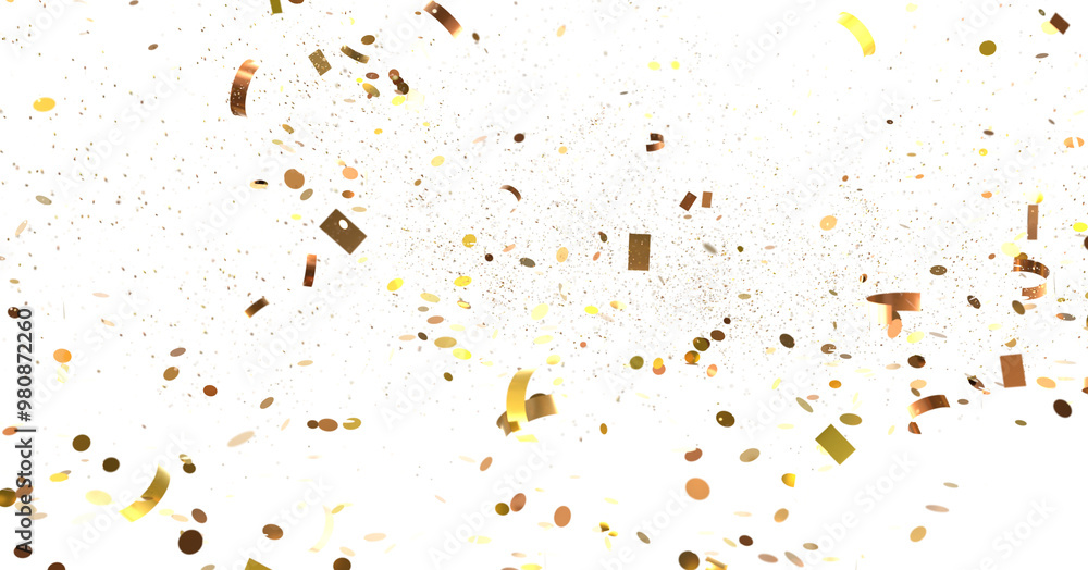 Golden Confetti Falling Golden Confetti Falling