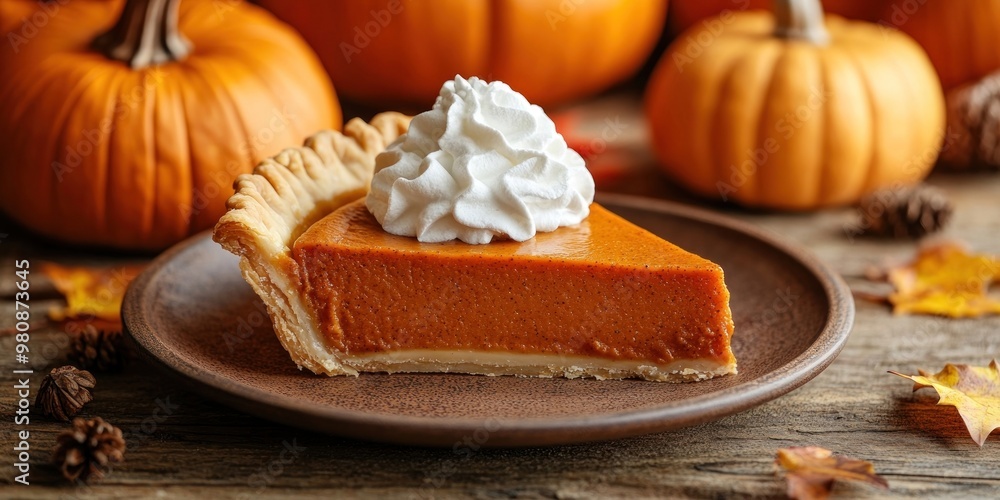 Slice of pumpkin pie with whipped cream plate cheesecake vegetable. Slice of pumpkin pie with whipped cream plate cheesecake vegetable.