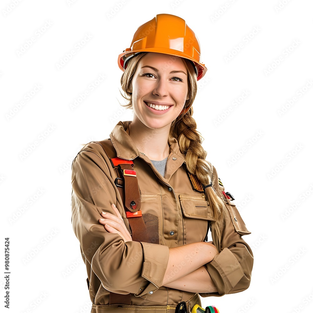 portrait of female worker portrait of female worker