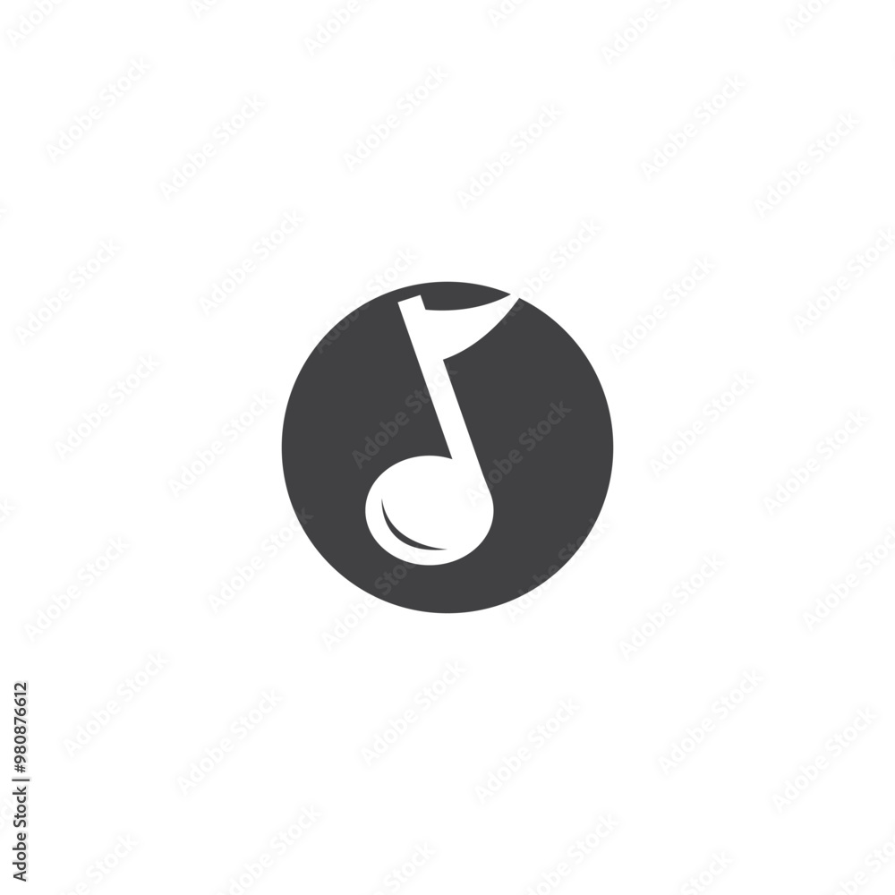 Music icon vector illustration template Music icon vector illustration template