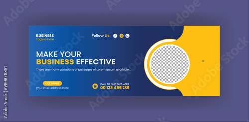 Facebook cover banner template Design, web banner corporate business social media design