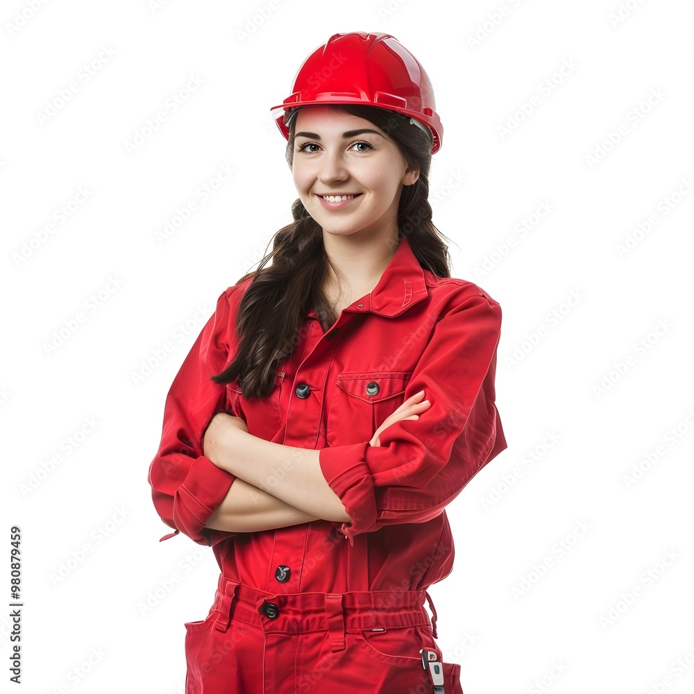 portrait of female worker